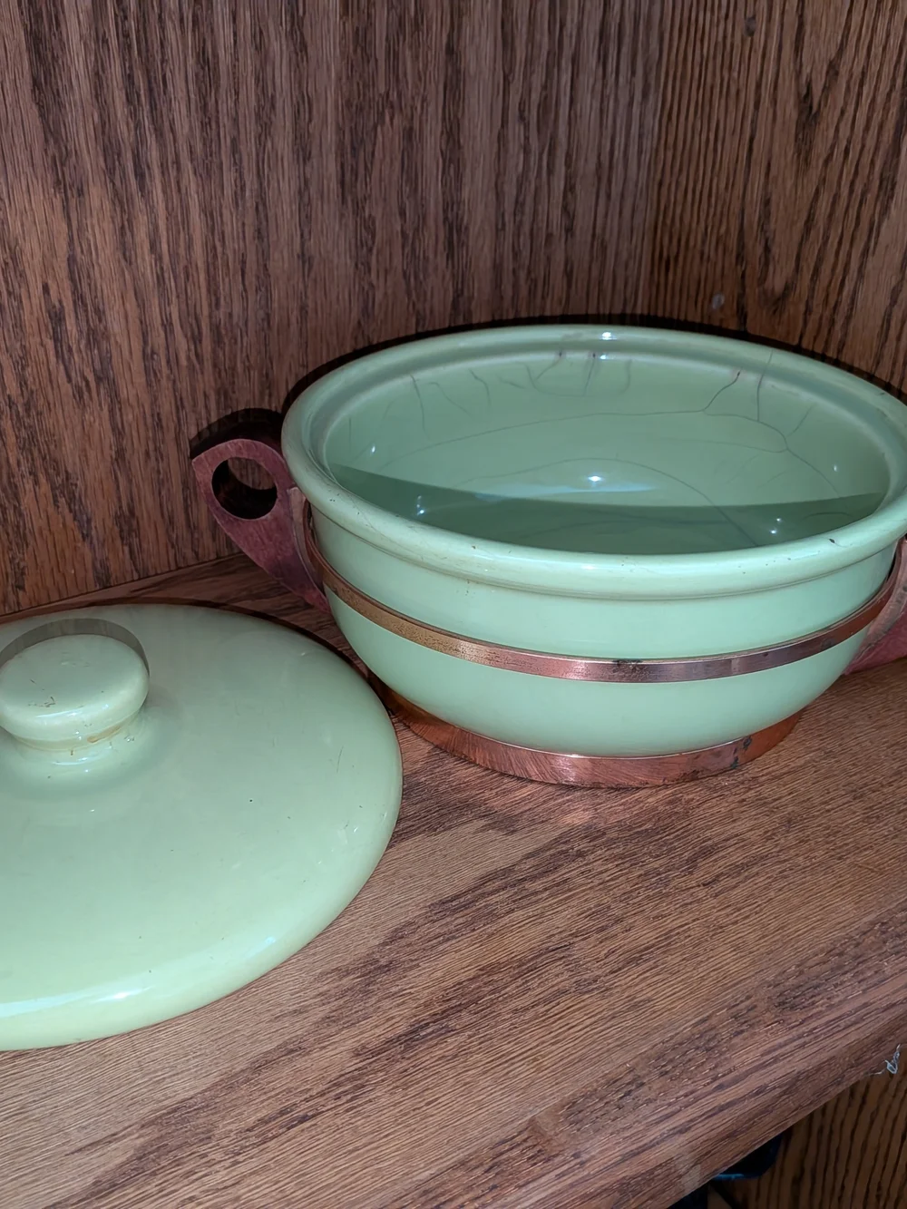 Vintage Bauer Pottery Monterey Moderne covered casserole dish